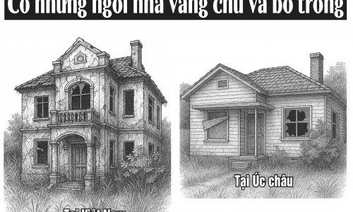 Có những ngôi nhà vắng chủ và bỏ trống