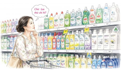 Chọn và dùng nước rửa chén để được an toàn