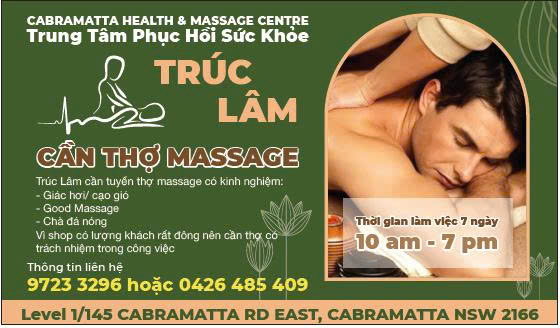 Cần thợ massage Trúc Lâm
