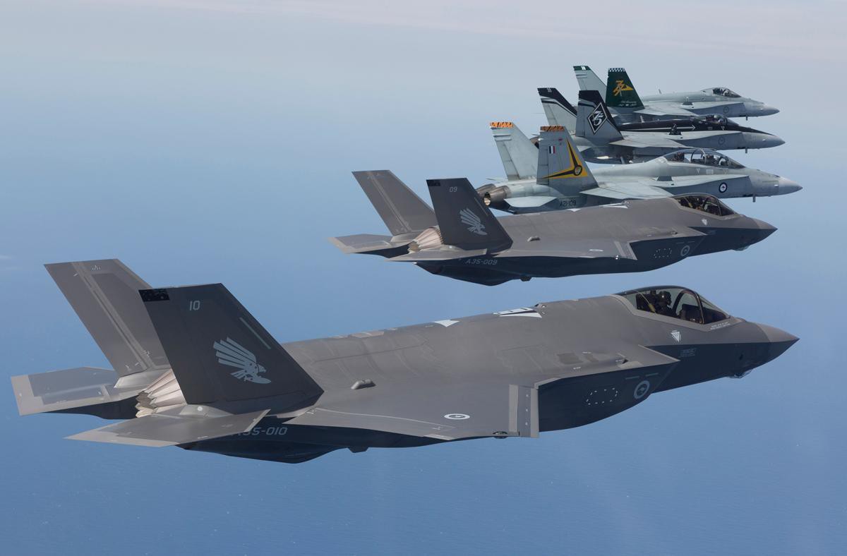 Úc biên đưa vào biên chế cùng lúc 30 chiến đấu cơ tàng hình F-35A.