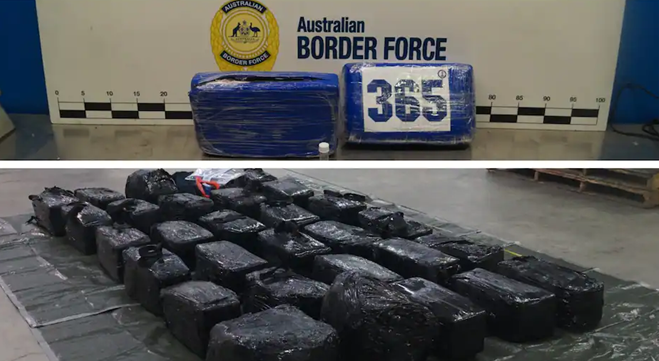 Thu giữ cocaine trị giá 280 triệu đô-la khéo léo ẩn mình trên một tàu chở hàng ghé cảng Sydney