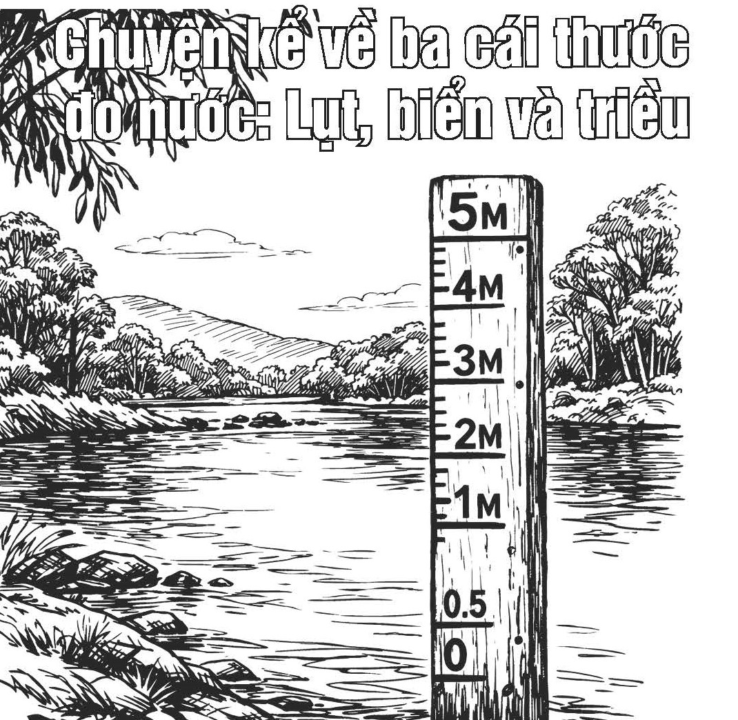Chuyện kể về ba cái thước đo nước: Lụt, biển và triều