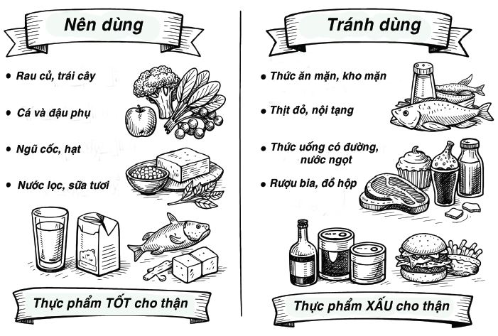 Những thực phẩm người yếu thận nên tránh