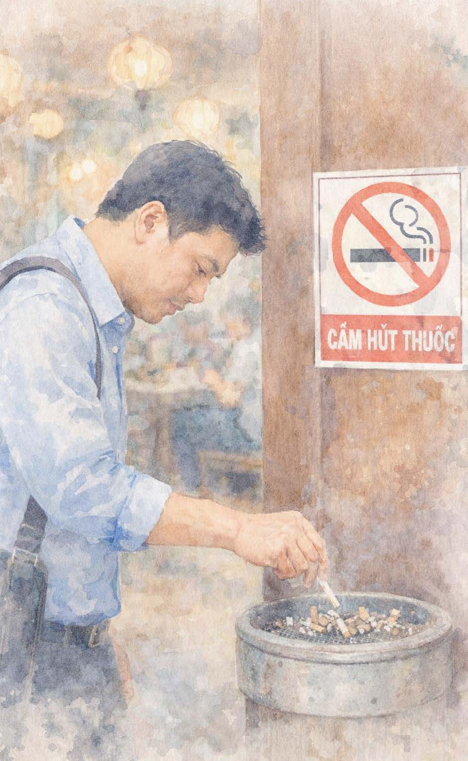 Khói thuốc: hành trình dài, thói quen dai, và những số phận bị ám khói