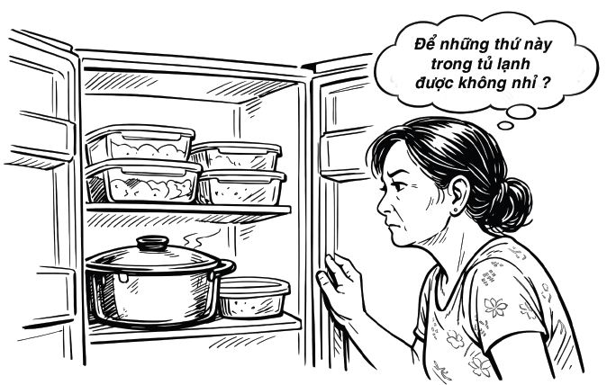 Thực phẩm để trong tủ lạnh có độc không ?