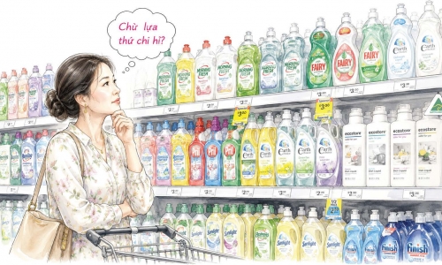 Chọn và dùng nước rửa chén để được an toàn