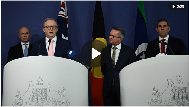 Tổng trưởng Bowen cho biết mục tiêu cắt giảm hơn 70% lượng khí thải 